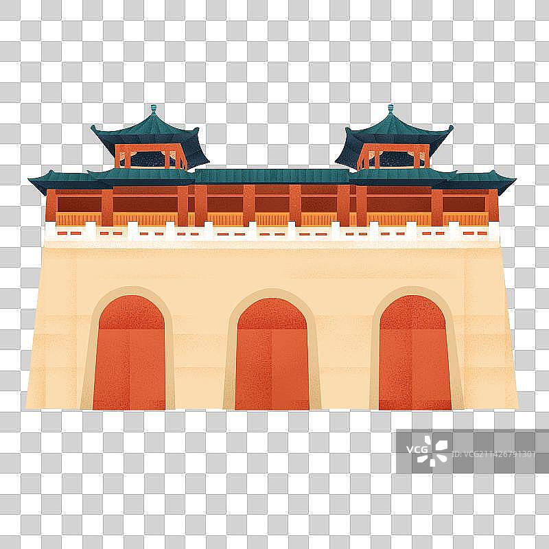 南京玄武门建筑元素图片素材