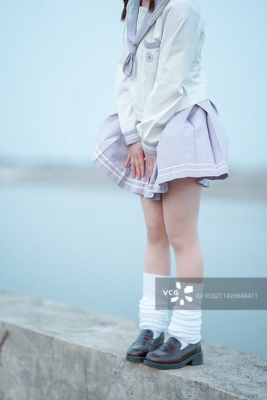 日系JK少女图片素材