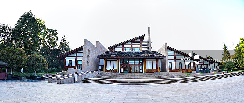 四川省广安市邓小平故里旅游区航拍图片素材