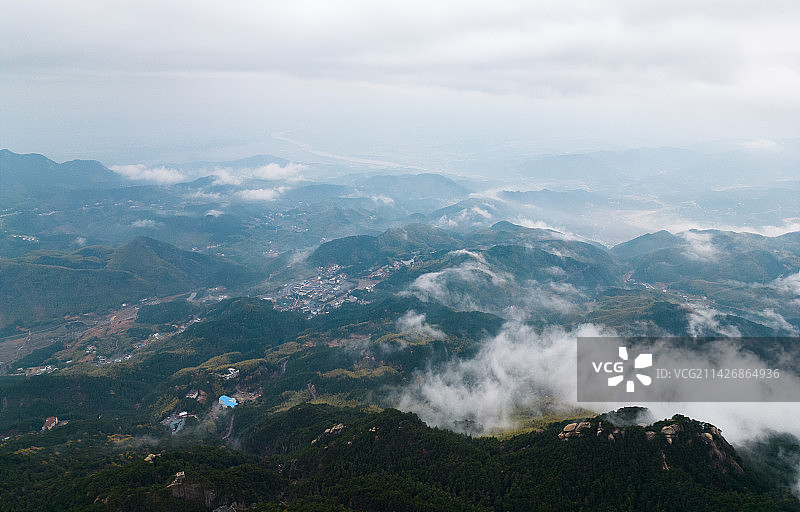 航拍安徽天柱山图片素材