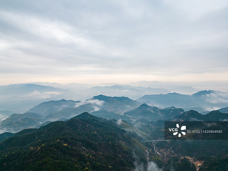 航拍安徽天柱山图片素材