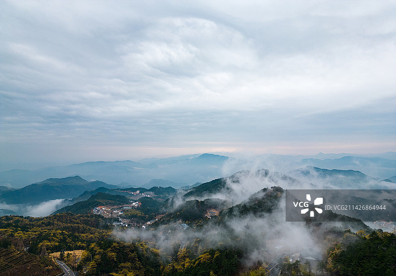 航拍安徽天柱山图片素材
