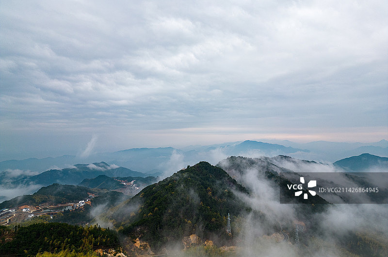 航拍安徽天柱山图片素材