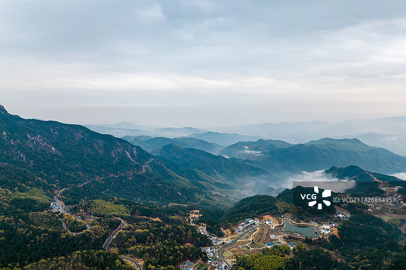 航拍安徽天柱山图片素材