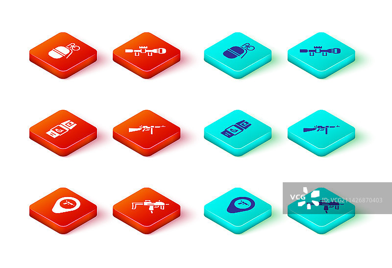 带有MP9I冲锋枪的位置设置图片素材