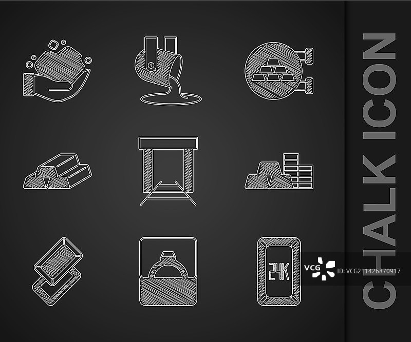 金矿钻石订婚戒指盒金条组合图片素材