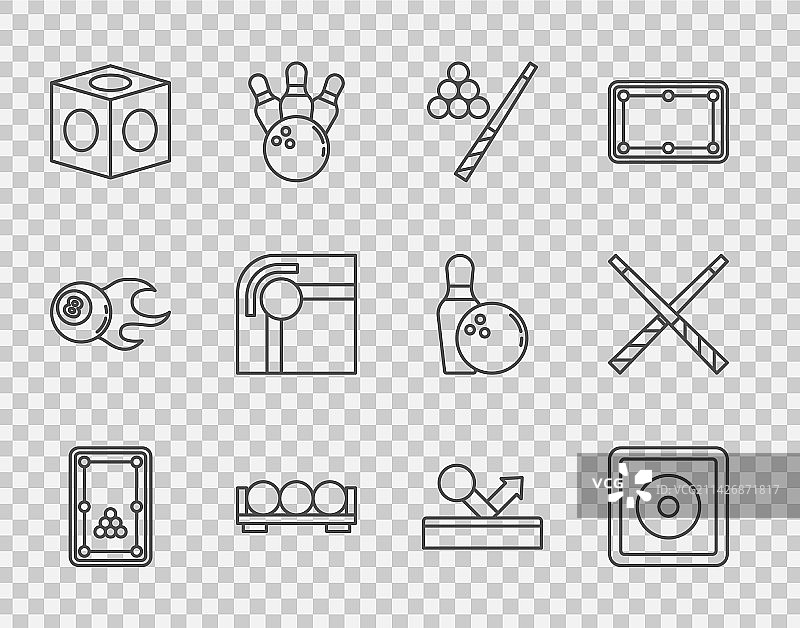 台球桌球杆图片素材