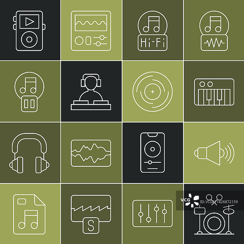 线性鼓扬声器音量音乐合成器图片素材