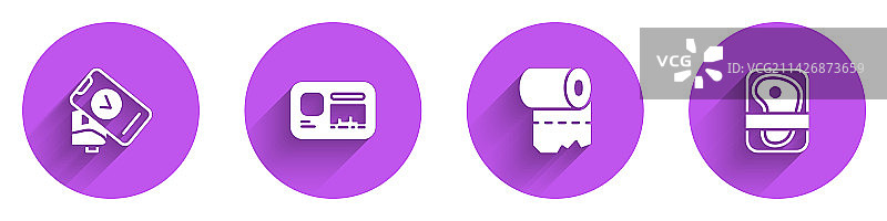 POS机识别证卫生间套装图片素材