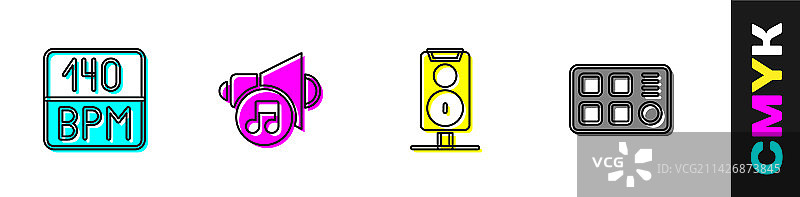 比特率扬声器音量立体声扬声器合集图片素材