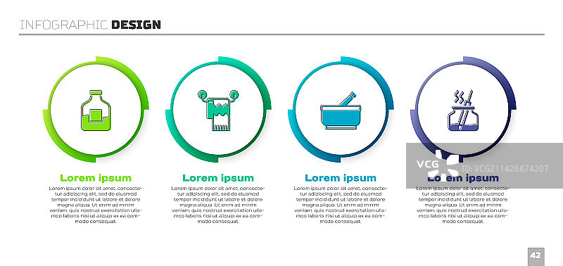 伏特加、毛巾、研钵套装图片素材