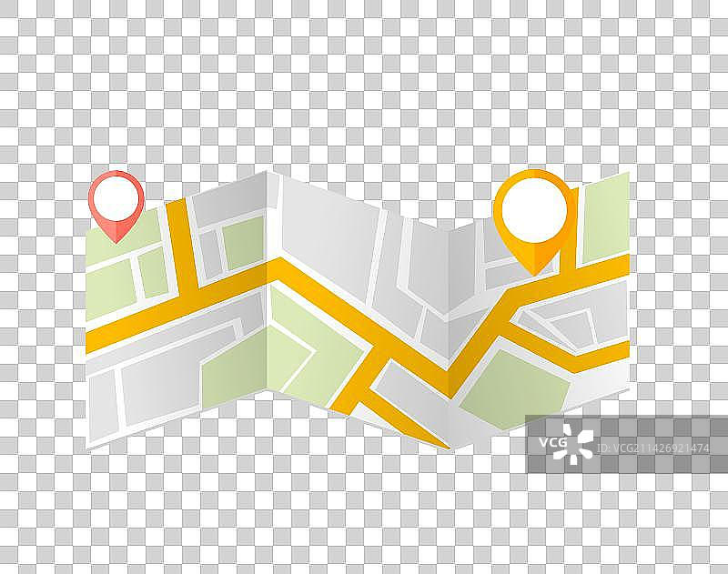 导航定位地图图片素材