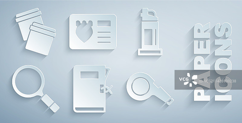 警察局文件夹与辣椒喷雾图片素材