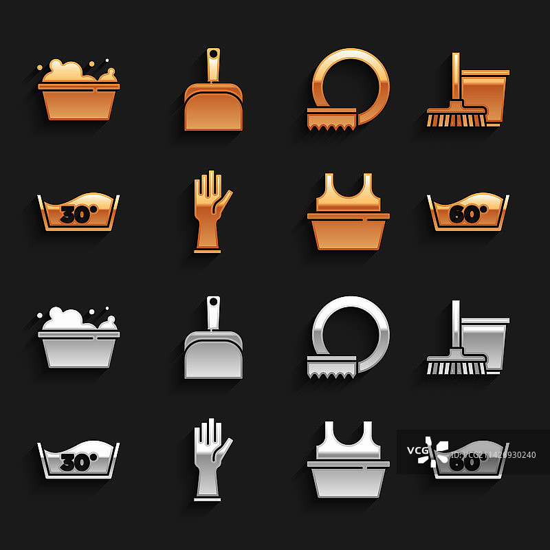 橡胶手套拖把水桶温度合集图片素材