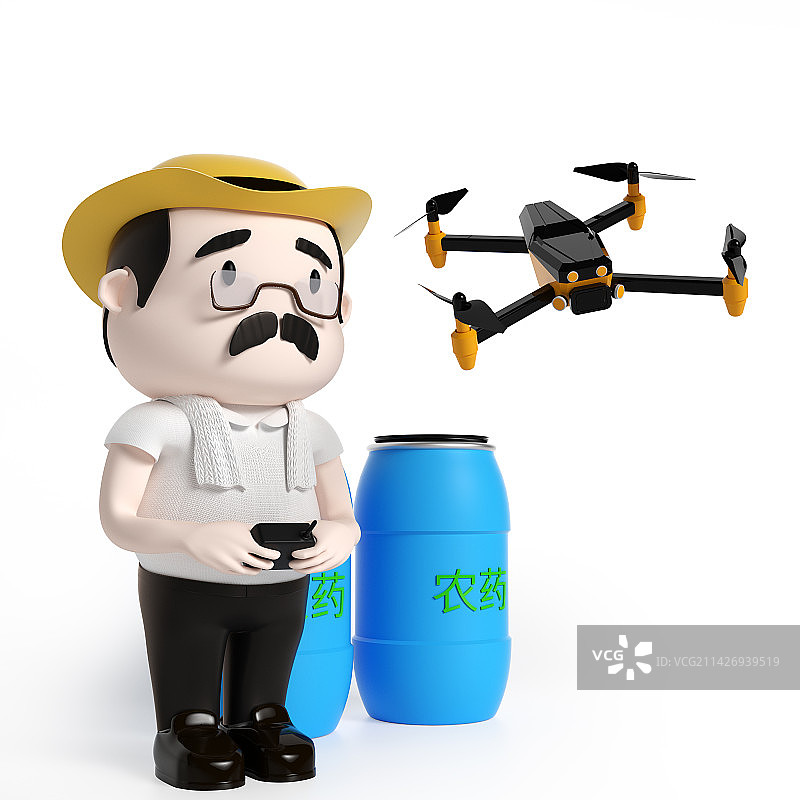 3D农村卡通人物图片素材