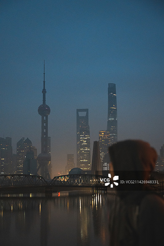 上海外滩清晨图片素材