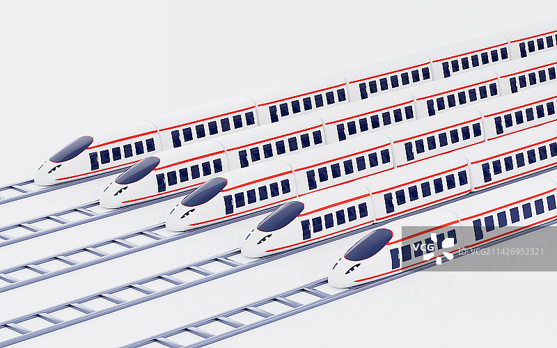轨道列车高铁火车交通运输3D渲染图片素材