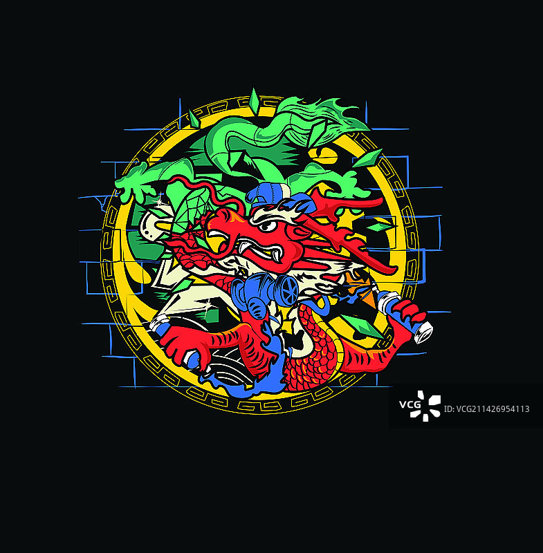 九龙壁图片素材