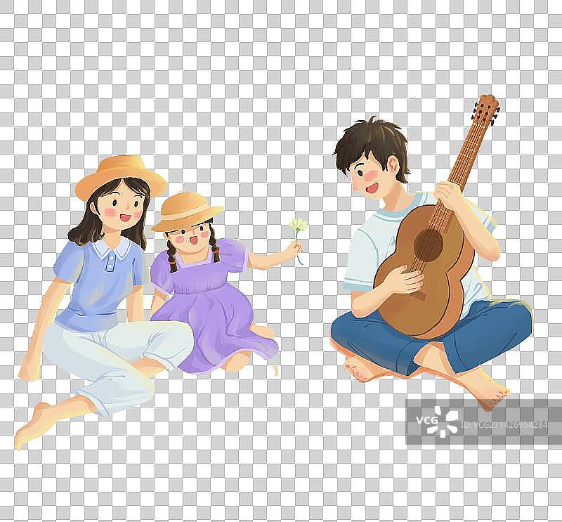 一家三口人物图片素材