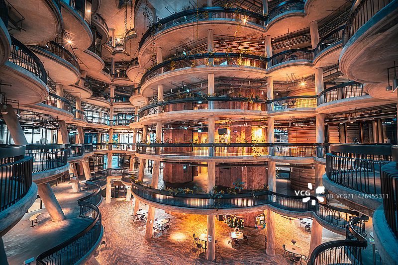 新加坡南洋理工大学Hive工业风建筑空间图片素材