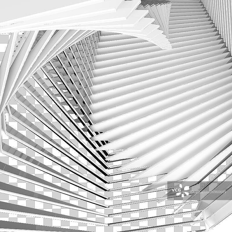 3D的几何隧道图片素材