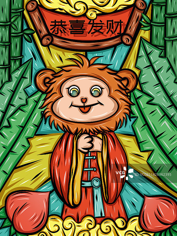 国潮小猴子图片素材