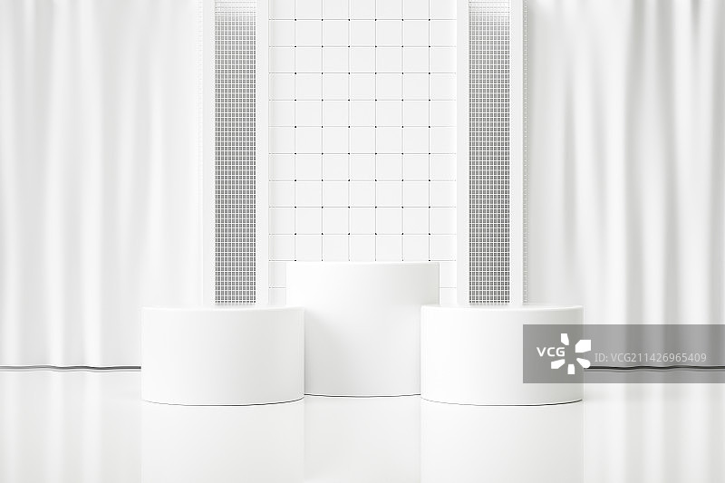 3D渲染电商促销产品展台背景图片素材