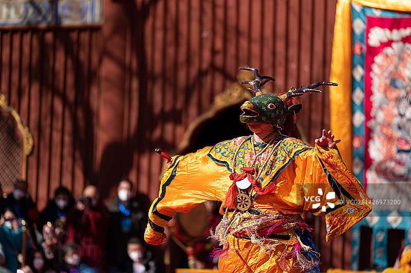 雍和宫藏历新年金刚舞图片素材