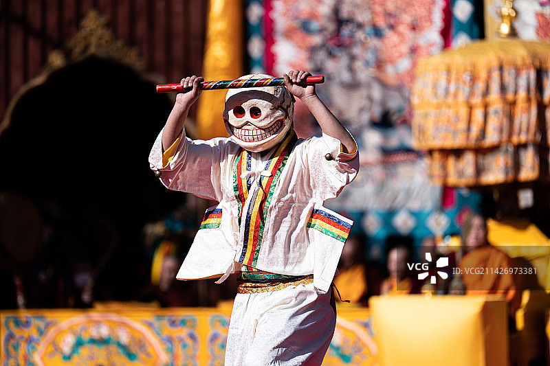 雍和宫藏历新年金刚舞图片素材