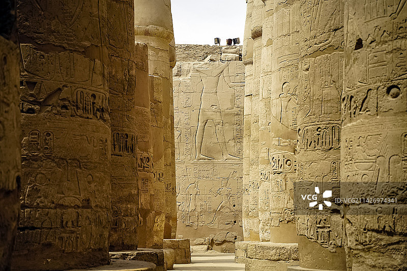 古埃及神庙遗址图片素材