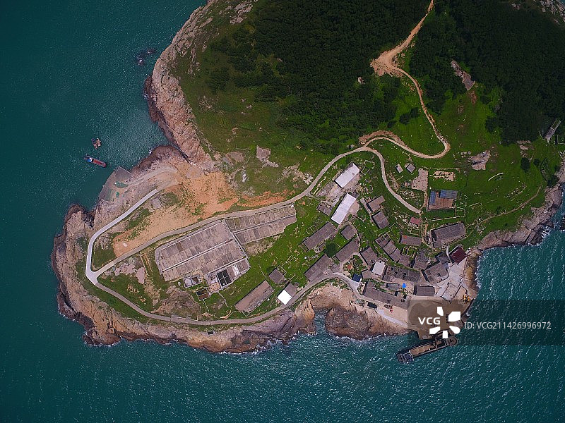 航拍海岛风光-霞浦七星岛图片素材