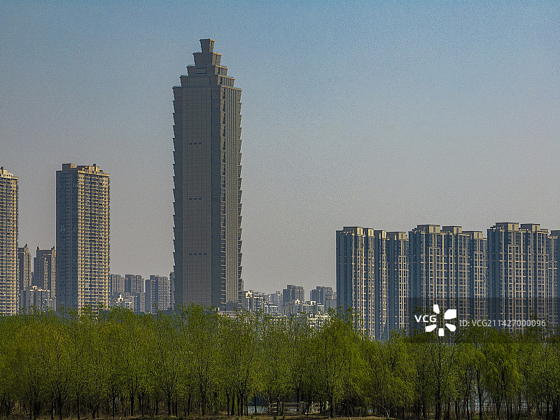 航拍安徽省芜湖市鸠江区二坝镇风光图片素材