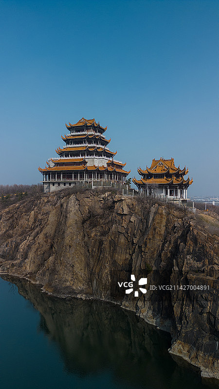 蚌埠栖岩寺龙子湖图片素材