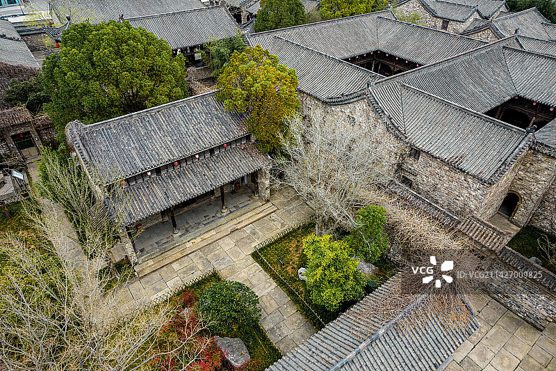 安徽阜阳市颍上县传统中国风古建筑图片素材