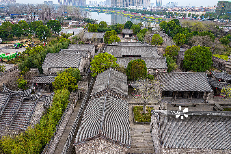 安徽阜阳市颍上县传统中国风古建筑图片素材