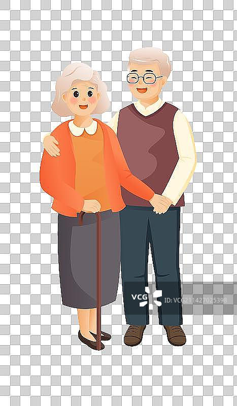 幸福的老年夫妻图片素材