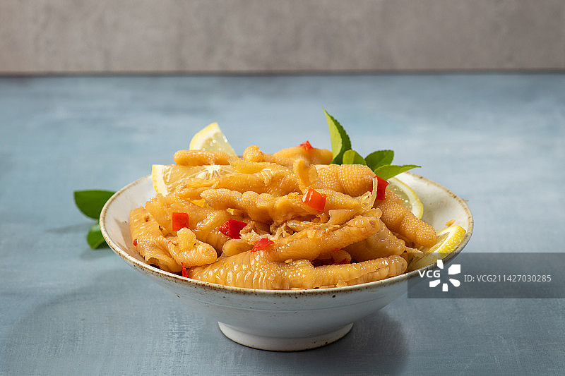 柠檬无骨鸡爪图片素材