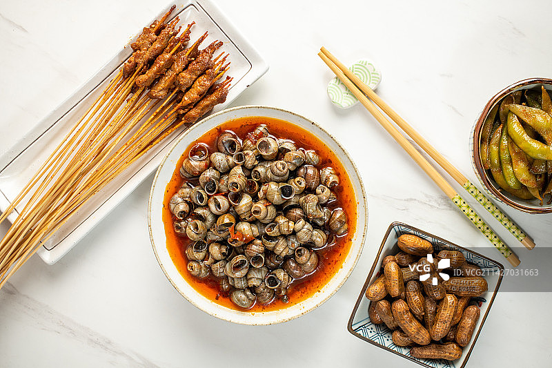 炒螺，炒螺蛳图片素材