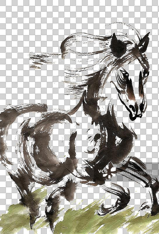 跳跃的骏马图片素材