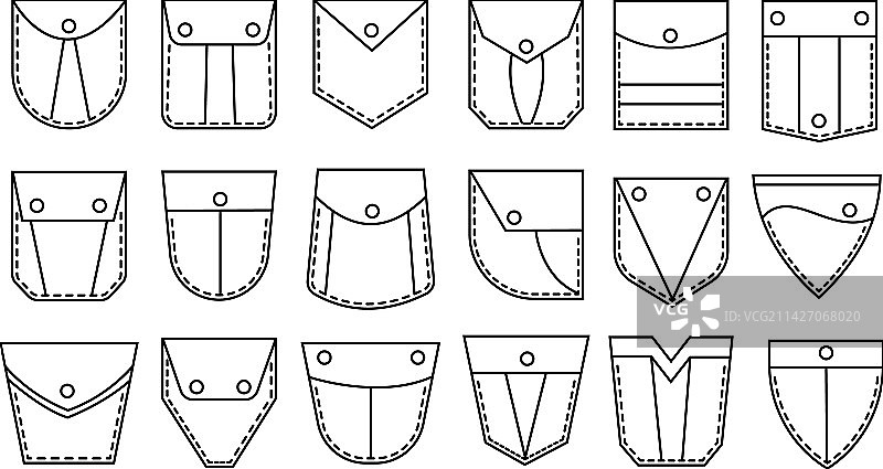 独立贴袋模板牛仔口袋图片素材