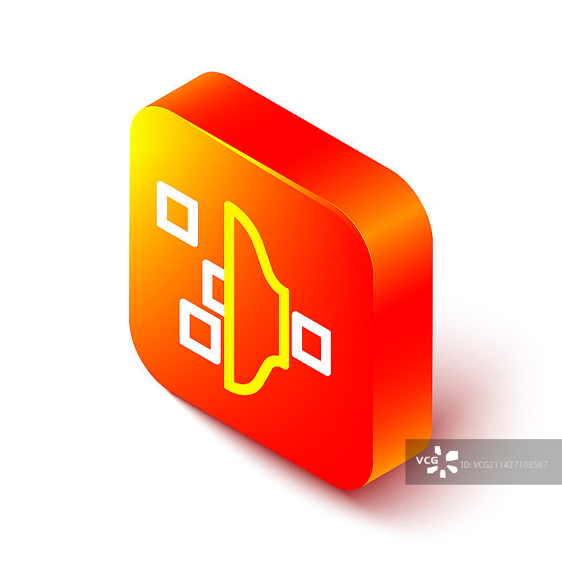 隔离背景上的2.5D线条滤镜设置图标图片素材