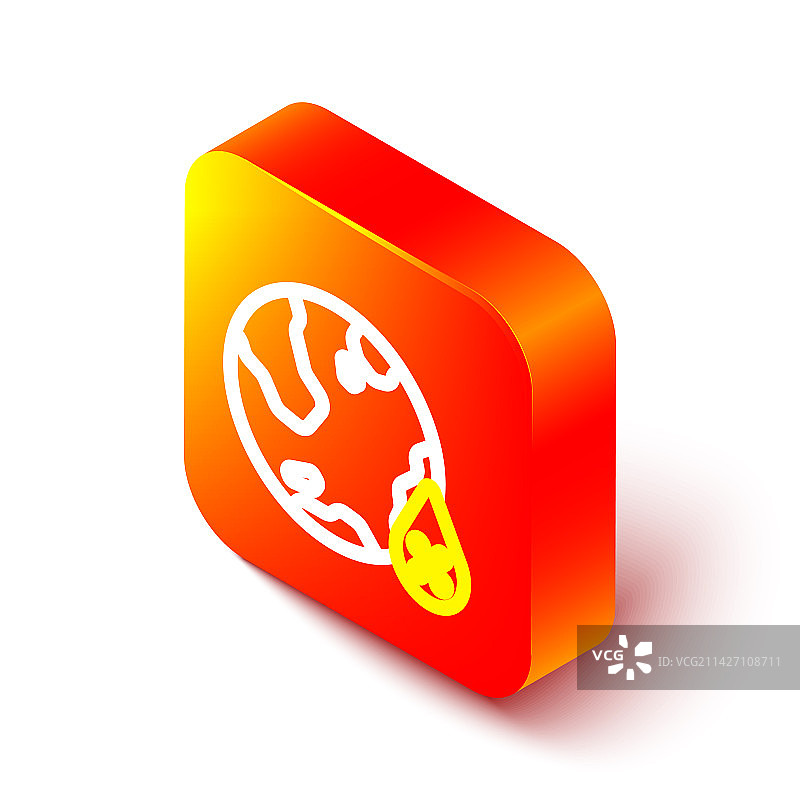 2.5D线条风格水滴百分比图标图片素材