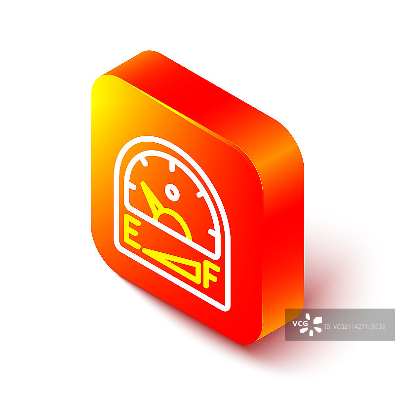 2.5D线条汽车油量表图标图片素材