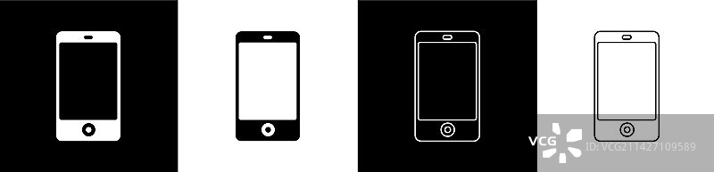 独立智能手机图标图片素材