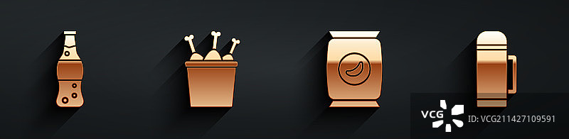 水瓶鸡腿包装盒合集图片素材