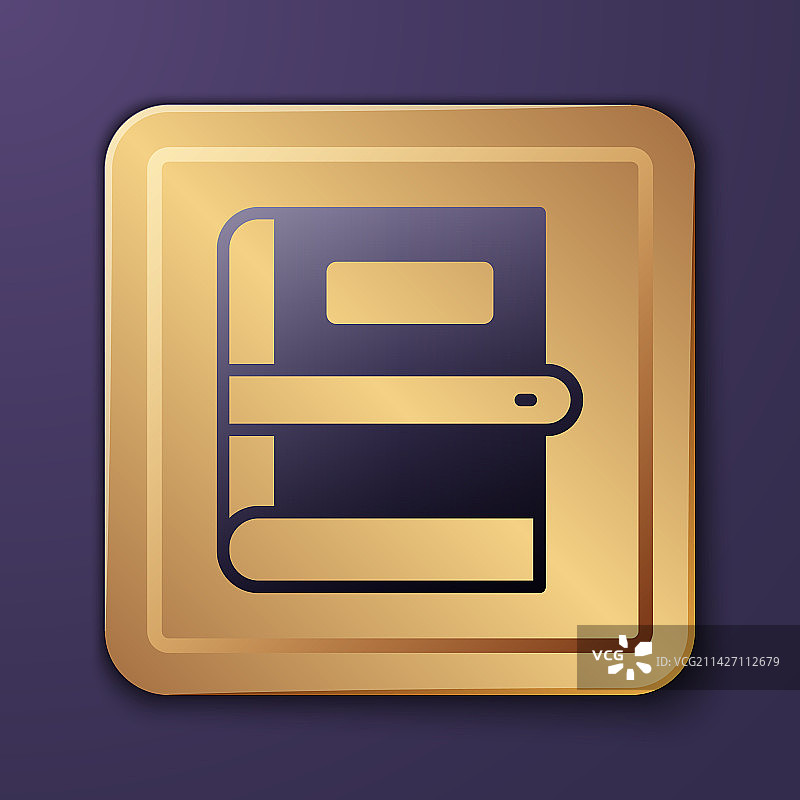 紫色背景上的紫色图书图标图片素材