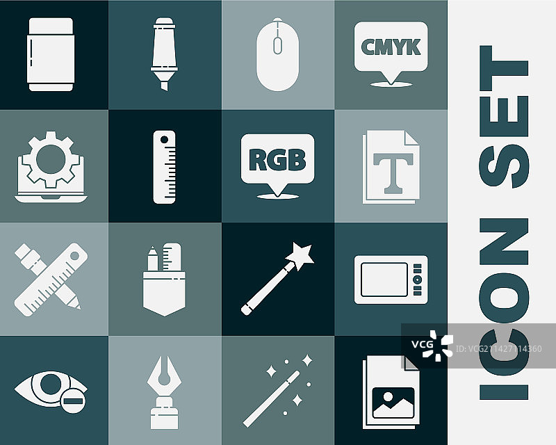 图片景观绘图板文本文件套装图片素材