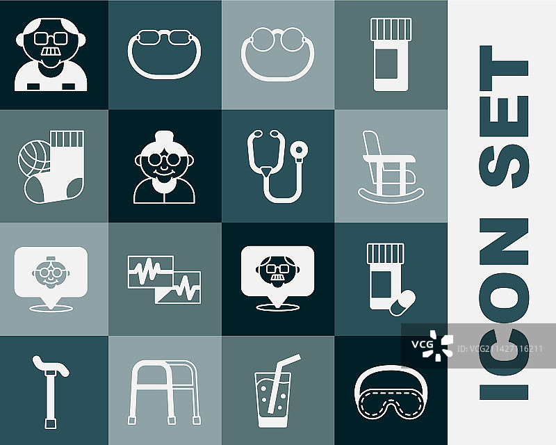 睡眠眼罩药瓶药丸套装图片素材