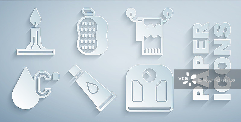 化妆品乳霜或润肤露套装：管状瓶毛巾架图片素材