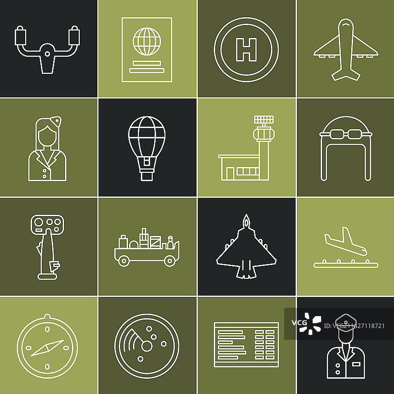 飞行员飞机着陆飞行员帽子图片素材